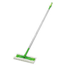 Load image into Gallery viewer, Sweeper Mop, 10 X 4.8 White Cloth Head, 46&quot; Green-silver Aluminum-plastic Handle, 3-carton
