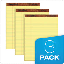 Load image into Gallery viewer, &quot;the Legal Pad&quot; Perforated Pads, Wide-legal Rule, 8.5 X 11, Canary, 50 Sheets, 3-pack
