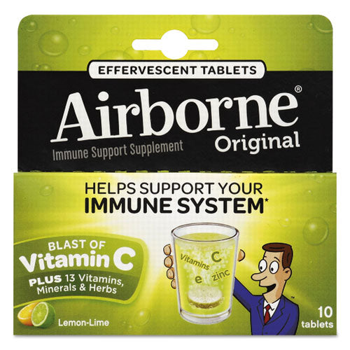 Immune Support Effervescent Tablet, Lemon-lime, 10 Count