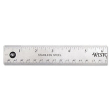 Load image into Gallery viewer, Stainless Steel Office Ruler With Non Slip Cork Base, 12&quot;
