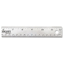Load image into Gallery viewer, Stainless Steel Office Ruler With Non Slip Cork Base, 12&quot;
