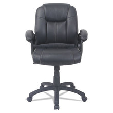 Load image into Gallery viewer, Alera Cc Series Executive Mid-back Bonded Leather Chair, Supports Up To 275 Lbs, Black Seat-black Back, Black Base
