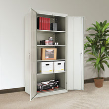 Load image into Gallery viewer, Assembled 78&quot; High Storage Cabinet, W-adjustable Shelves, 36w X 24d, Light Gray
