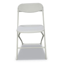 Load image into Gallery viewer, Economy Resin Folding Chair, Supports Up To 225 Lb, White, 4-carton
