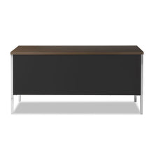 Load image into Gallery viewer, Double Pedestal Steel Credenza, 60w X 24d X 29.5h, Mocha-black
