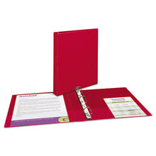 Load image into Gallery viewer, Durable Non-view Binder With Durahinge And Slant Rings, 3 Rings, 1&quot; Capacity, 11 X 8.5, Red
