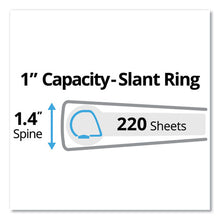 Load image into Gallery viewer, Durable Non-view Binder With Durahinge And Slant Rings, 3 Rings, 1&quot; Capacity, 11 X 8.5, Red
