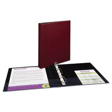 Load image into Gallery viewer, Durable Non-view Binder With Durahinge And Slant Rings, 3 Rings, 1&quot; Capacity, 11 X 8.5, Burgundy

