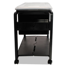 Load image into Gallery viewer, Folding Mobile File Cart, 14.5w X 18.5d X 21.75h, Clear-black
