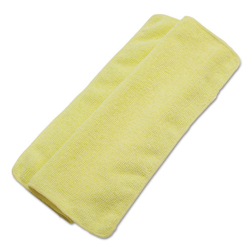 Lightweight Microfiber Cleaning Cloths, Yellow, 16 X 16, 24-pack