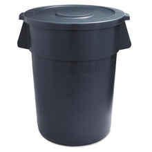 Load image into Gallery viewer, Lids For 44 Gal Waste Receptacles, Flat-top, Round, Plastic Gray
