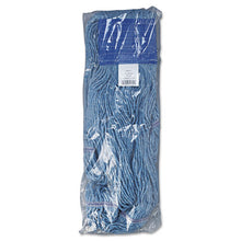 Load image into Gallery viewer, Super Loop Wet Mop Head, Cotton-synthetic Fiber, 5&quot; Headband, X-large Size, Blue, 12-carton
