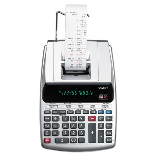 Mp25dv 12-digit Ribbon Printing Calculator, Black-red Print, 4.3 Lines-sec