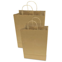 Load image into Gallery viewer, Premium Shopping Bag, 10&quot;  X 4.5&quot; X 13&quot;, Brown Kraft, 50-box
