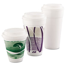 Load image into Gallery viewer, Cappuccino Dome Sipper Lids, Fits 12-24oz Cups, White, 1000-carton
