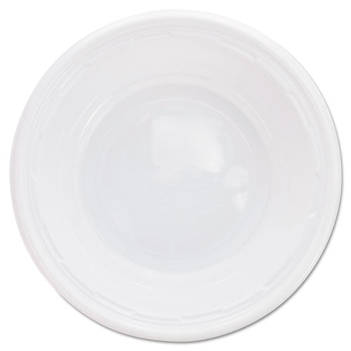 Plastic Bowls, 5-6 Ounces, White, Round, 125-pack, 8 Packs-carton
