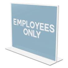 Load image into Gallery viewer, Classic Image Double-sided Sign Holder, 11 X 8 1-2 Insert, Clear

