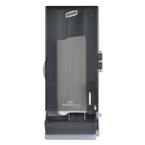 Smartstock Utensil Dispenser, Spoon, 10 X 8.78 X 24.75, Smoke