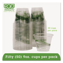Load image into Gallery viewer, Greenstripe Renewable And Compostable Cold Cups Convenience Pack, 9 Oz, Clear, 50-pack
