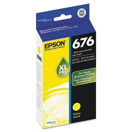 T676xl420-s (676xl) High-yield Ink, 2,400 Page-yield, Yellow