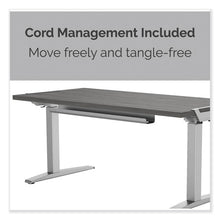 Load image into Gallery viewer, Levado Height Adjustable Desk Base, 72&quot; X 48&quot; X 21.1&quot; To 47.2&quot;, Silver
