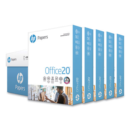 Office20 Paper, 92 Bright, 20lb, 8.5 X 11, White, 500 Sheets-ream, 5 Reams-carton