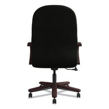Load image into Gallery viewer, Pillow-soft 2190 Series Executive High-back Chair, Supports Up To 300 Lbs., Black Seat-black Back, Mahogany Base
