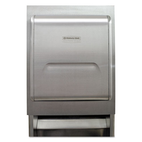 Mod Recessed Dispenser Housing With Trim Panel, 11.13 X 4 X 15.37, Stainless Steel