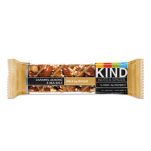Load image into Gallery viewer, Nuts And Spices Bar, Caramel Almond And Sea Salt, 1.4 Oz Bar, 12-box
