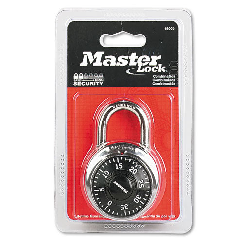 Combination Lock, Stainless Steel, 1 7-8
