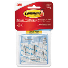 Load image into Gallery viewer, Clear Hooks And Strips, Plastic, Medium, 6 Hooks And 8 Strips-pack
