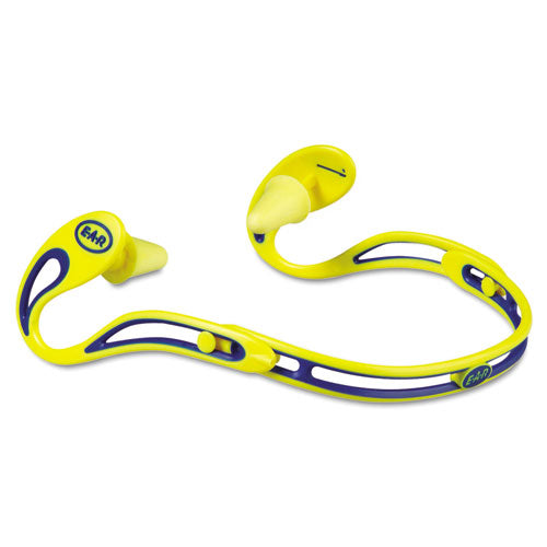E·a·r Swerve Banded Hearing Protector, Corded, Yellow