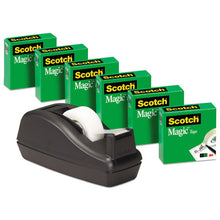 Load image into Gallery viewer, Magic Tape Desktop Dispenser Value Pack, 1&quot; Core, 0.75&quot; X 83.33 Ft, Clear
