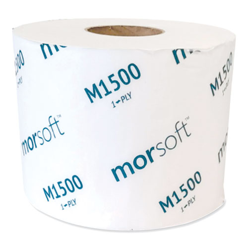 Morsoft Controlled Bath Tissue, Septic Safe, 1-ply, White, 3.9