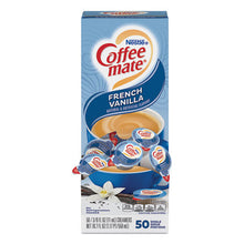 Load image into Gallery viewer, Liquid Coffee Creamer, French Vanilla, 0.38 Oz Mini Cups, 50-box, 4 Boxes-carton, 200 Total-carton
