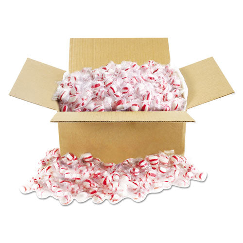 Candy Tubs, Peppermint Puffs, Individually Wrapped, 10 Lb Value Size Box