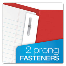 Load image into Gallery viewer, Twin-pocket Folders With 3 Fasteners, Letter, 1-2&quot; Capacity, Red, 25-box
