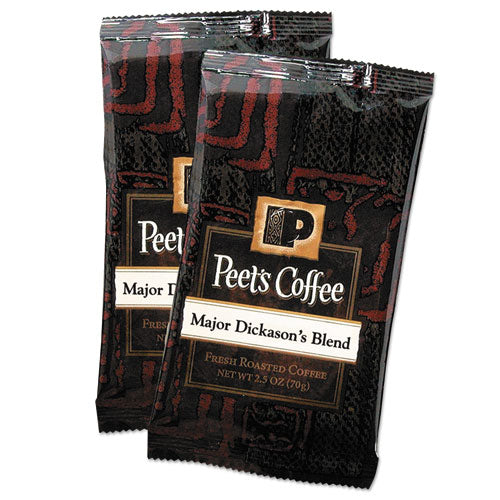 Coffee Portion Packs, Major Dickason's Blend, 2.5 Oz Frack Pack, 18-box