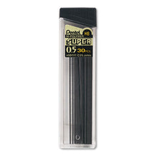 Load image into Gallery viewer, Super Hi-polymer Lead Refills, 0.5 Mm, Hb, Black, 30-tube

