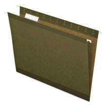 Load image into Gallery viewer, Reinforced Hanging File Folders, Letter Size, 1-5-cut Tab, Standard Green, 25-box
