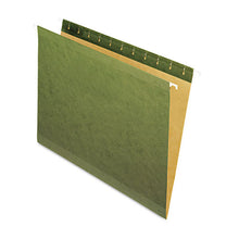 Load image into Gallery viewer, Reinforced Hanging File Folders, Letter Size, Straight Tab, Standard Green, 25-box
