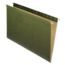 Load image into Gallery viewer, Reinforced Hanging File Folders, Legal Size, Straight Tab, Standard Green, 25-box
