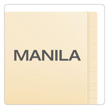 Load image into Gallery viewer, Manila End Tab Expansion Folders With Two Fasteners, 14-pt., 2-ply Straight Tabs, Letter Size, 50-box

