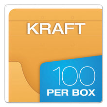 Load image into Gallery viewer, Expandable Kraft Retention Jackets, Straight Tab, Letter-legal Size, Brown, 100-box

