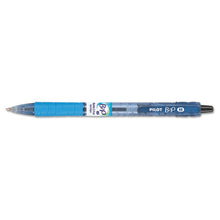 Load image into Gallery viewer, B2p Bottle-2-pen Recycled Ballpoint Pen, Retractable, Medium 1 Mm, Blue Ink, Translucent Blue Barrel, Dozen
