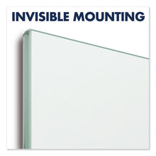 Load image into Gallery viewer, Invisamount Magnetic Glass Marker Board, Frameless, 74&quot; X 42&quot;, White Surface
