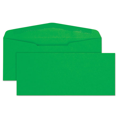Colored Envelope, #10, Commercial Flap, Gummed Closure, 4.13 X 9.5, Green, 25-pack
