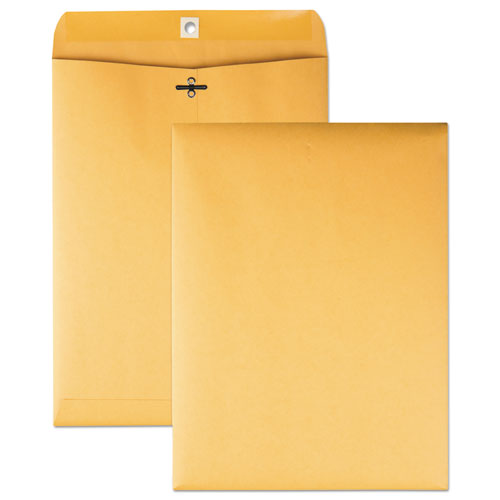 Clasp Envelope, #10 1-2, Sq Flap, Clasp-gummed Closure, 9 X 12, Brown Kraft, 100-box