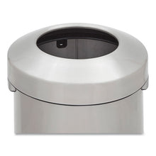 Load image into Gallery viewer, Refine Series Waste Receptacle, Round, 23 Gal, Stainless Steel, Silver
