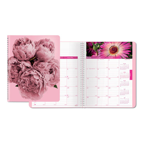 Pink Ribbon Monthly Planner, 8.88 X 7.13, Pink, 2022